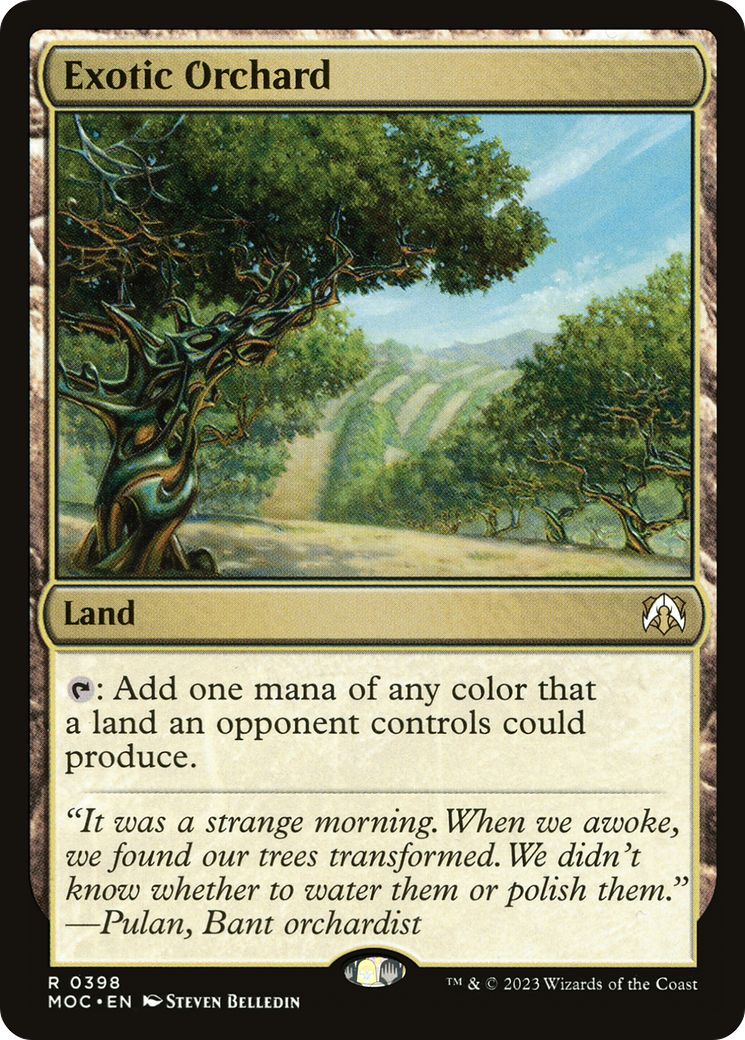 Exotic Orchard (398) [March of the Machine Commander] - Deck Out Gaming