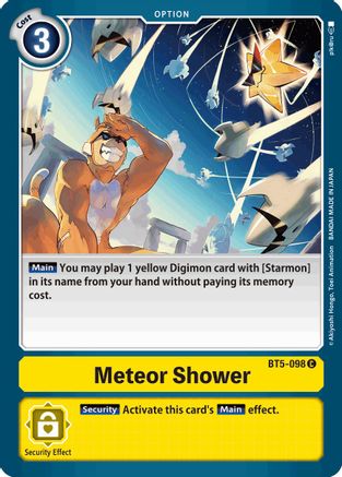 Meteor Shower (BT5-098) [Battle of Omni] - Deck Out Gaming