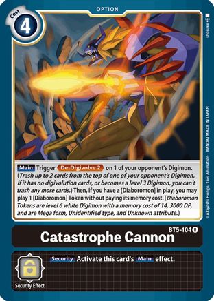 Catastrophe Cannon (BT5-104) [Battle of Omni] - Deck Out Gaming