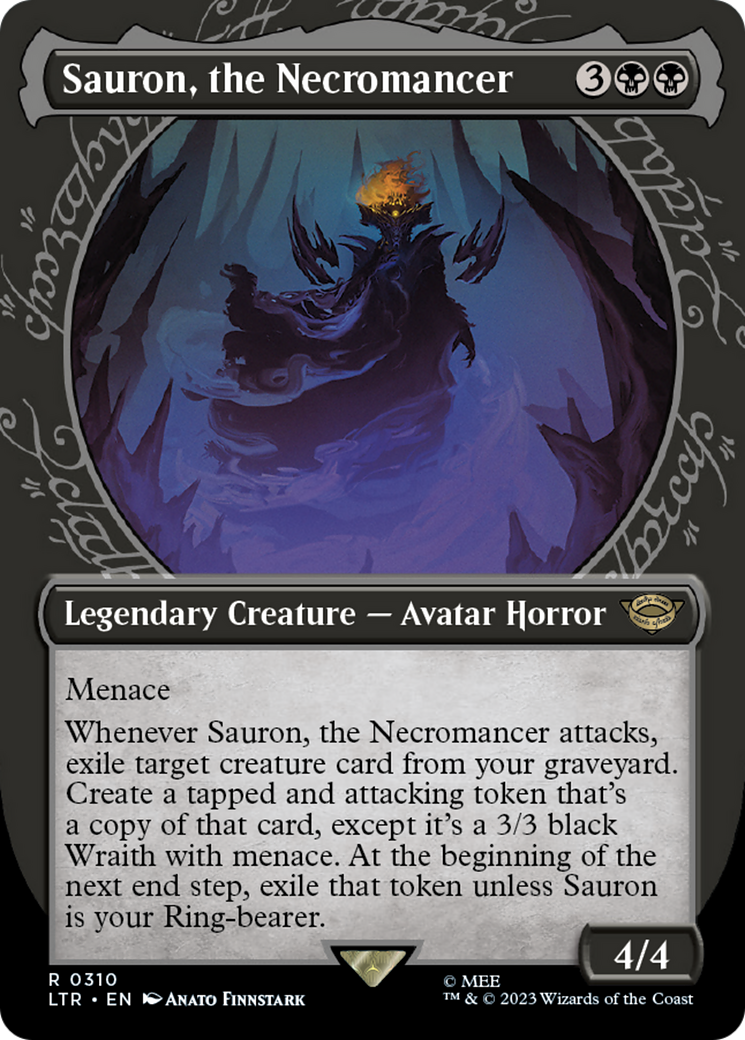 Sauron, the Necromancer (Showcase) (310) [The Lord of the Rings: Tales of Middle-earth] foil - Deck Out Gaming