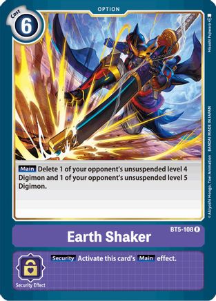 Earth Shaker (BT5-108) [Battle of Omni] - Deck Out Gaming