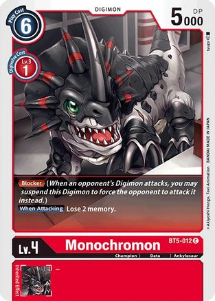 Monochromon (BT5-012) [Battle of Omni] - Deck Out Gaming