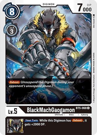 BlackMachGaogamon (BT5-068) [Battle of Omni] - Deck Out Gaming