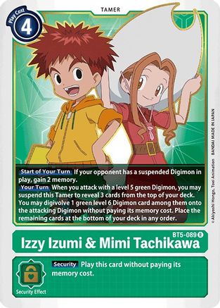 Izzy Izumi & Mimi Tachikawa (BT5-089) [Battle of Omni] - Deck Out Gaming