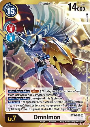 Omnimon (Alternate Art - sasasi) (BT5-086) [Battle of Omni] Foil - Deck Out Gaming