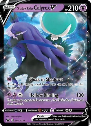 Shadow Rider Calyrex V - SWSH131 (SWSH131) [SWSH: Sword & Shield Promo Cards] Holofoil - Deck Out Gaming