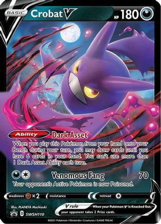 Crobat V - SWSH110 (SWSH110) [SWSH: Sword & Shield Promo Cards] Holofoil - Deck Out Gaming