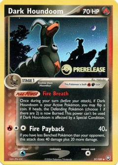 Dark Houndoom - 37/109 (Prerelease) (37) [Nintendo Promos] Holofoil - Deck Out Gaming