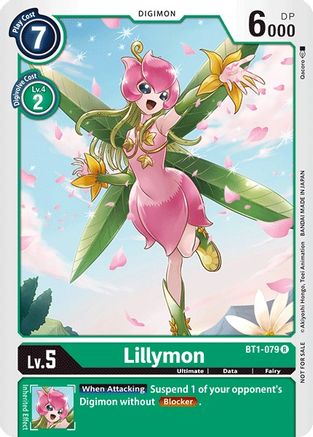 Lillymon - BT1-079 (Tamer Party Vol. 2 Promo) (BT1-079) [Release Special Booster] - Deck Out Gaming