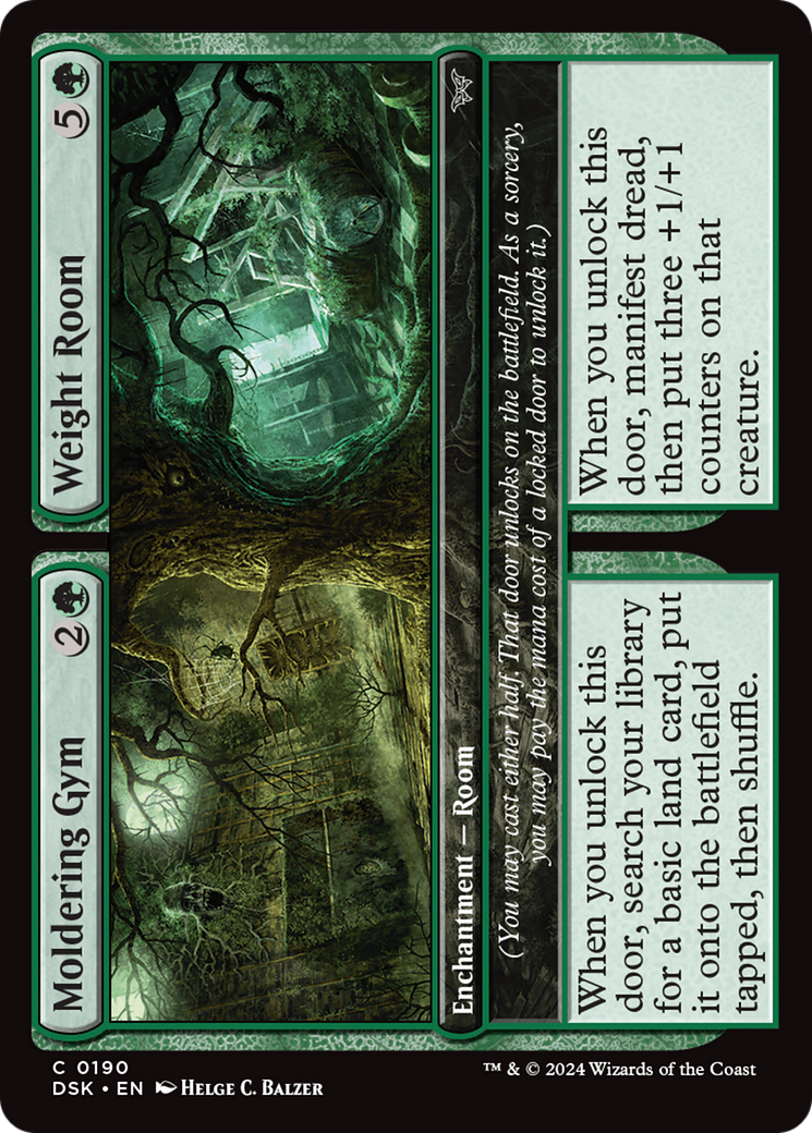 Moldering Gym // Weight Room (190) [Duskmourn: House of Horror] foil - Deck Out Gaming