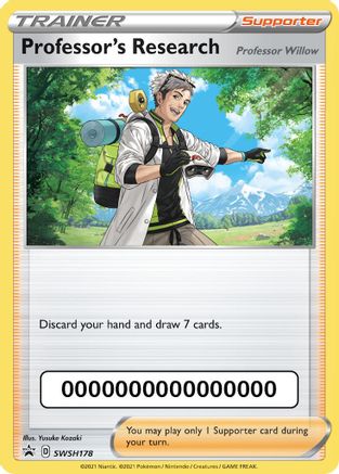 Professor's Research - SWSH178 (Pokemon Go Code) (SWSH178) [SWSH: Sword & Shield Promo Cards] - Deck Out Gaming