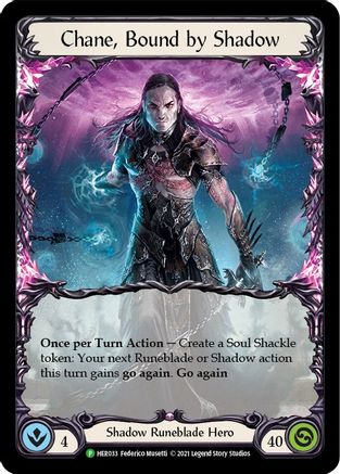 Chane, Bound by Shadow - HER033 (HER033) [Flesh and Blood: Promo Cards] Cold Foil - Deck Out Gaming