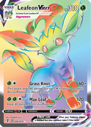 Leafeon VMAX (Secret) (204) [SWSH07: Evolving Skies] Holofoil - Deck Out Gaming