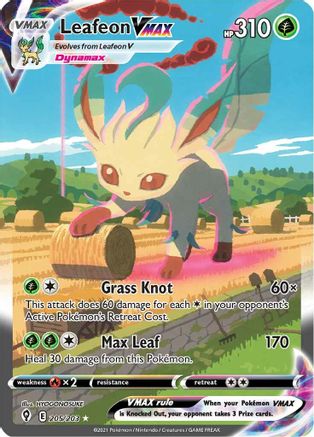 Leafeon VMAX (Alternate Art Secret) (205) [SWSH07: Evolving Skies] Holofoil - Deck Out Gaming
