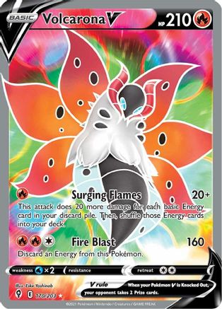 Volcarona V (Full Art) (170) [SWSH07: Evolving Skies] Holofoil - Deck Out Gaming