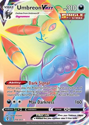 Umbreon VMAX (Secret) (214) [SWSH07: Evolving Skies] Holofoil - Deck Out Gaming