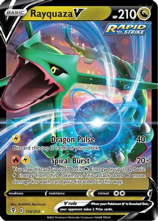 Rayquaza V (110/203) [Sword & Shield: Evolving Skies] - Deck Out Gaming