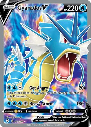 Gyarados V (Full Art) (171) [SWSH07: Evolving Skies] Holofoil - Deck Out Gaming