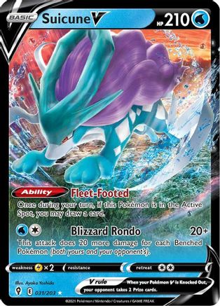 Suicune V (031/203) [Sword & Shield: Evolving Skies] - Deck Out Gaming