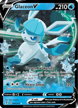 Glaceon V (40) [SWSH07: Evolving Skies] Holofoil - Deck Out Gaming
