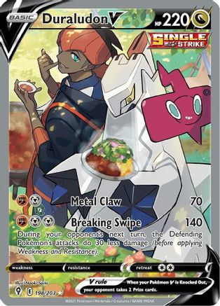 Duraludon V (Alternate Full Art) (198) [SWSH07: Evolving Skies] Holofoil - Deck Out Gaming