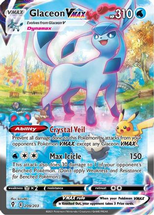 Glaceon VMAX (Alternate Art Secret) (209) [SWSH07: Evolving Skies] Holofoil - Deck Out Gaming