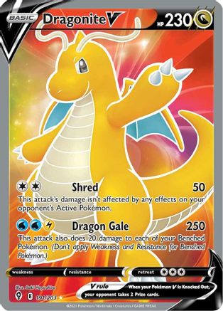 Dragonite V (Full Art) (191) [SWSH07: Evolving Skies] Holofoil - Deck Out Gaming