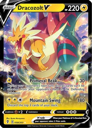 Dracozolt V (58) [SWSH07: Evolving Skies] Holofoil - Deck Out Gaming