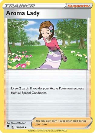 Aroma Lady (141) [SWSH07: Evolving Skies] Reverse Holofoil - Deck Out Gaming
