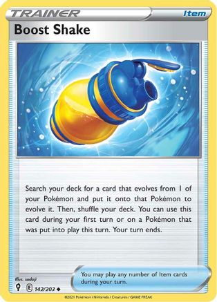Boost Shake (142) [SWSH07: Evolving Skies] Reverse Holofoil - Deck Out Gaming