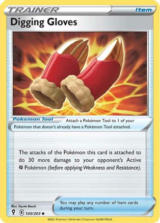 Digging Gloves (145) [SWSH07: Evolving Skies] Reverse Holofoil - Deck Out Gaming
