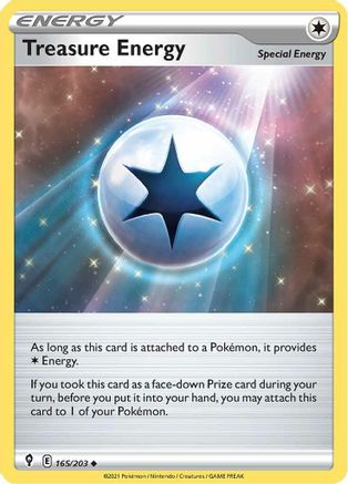 Treasure Energy (165) [SWSH07: Evolving Skies] - Deck Out Gaming