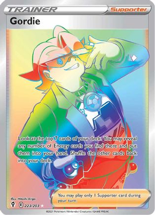 Gordie (Secret) (223) [SWSH07: Evolving Skies] Holofoil - Deck Out Gaming