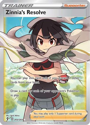Zinnia's Resolve (Full Art) (203) [SWSH07: Evolving Skies] Holofoil - Deck Out Gaming