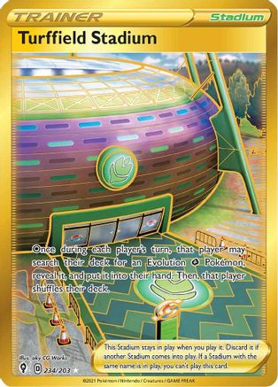 Turffield Stadium (Secret) (234) [SWSH07: Evolving Skies] Holofoil - Deck Out Gaming