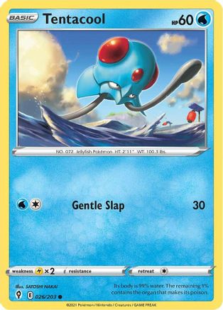 Tentacool (26) [SWSH07: Evolving Skies] - Deck Out Gaming