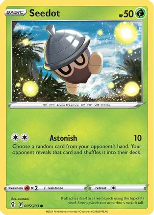 Seedot (5) [SWSH07: Evolving Skies] - Deck Out Gaming