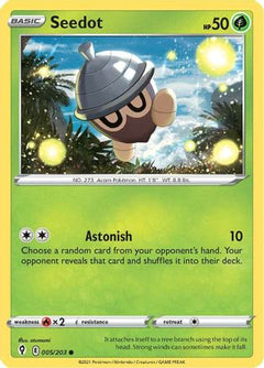 Seedot (5) [SWSH07: Evolving Skies] Reverse Holofoil - Deck Out Gaming