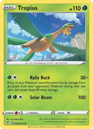 Tropius (6) [SWSH07: Evolving Skies] - Deck Out Gaming