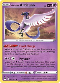 Galarian Articuno (63) [SWSH07: Evolving Skies] Reverse Holofoil - Deck Out Gaming