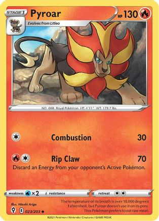 Pyroar (23) [SWSH07: Evolving Skies] - Deck Out Gaming