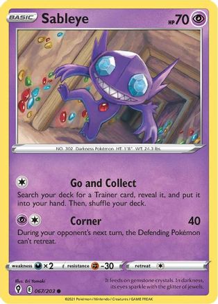Sableye (67) [SWSH07: Evolving Skies] - Deck Out Gaming