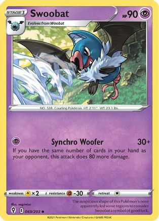 Swoobat (69) [SWSH07: Evolving Skies] - Deck Out Gaming
