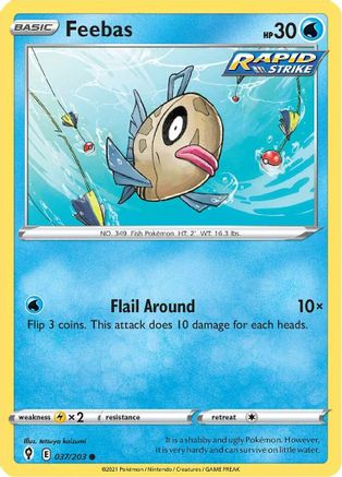Feebas (37) [SWSH07: Evolving Skies] - Deck Out Gaming