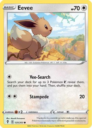 Eevee (125) [SWSH07: Evolving Skies] - Deck Out Gaming