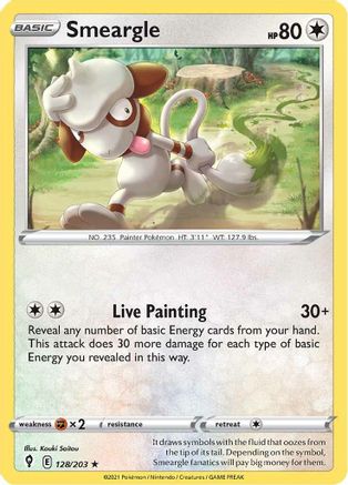 Smeargle (128) [SWSH07: Evolving Skies] - Deck Out Gaming