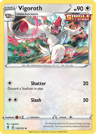 Vigoroth (130) [SWSH07: Evolving Skies] - Deck Out Gaming
