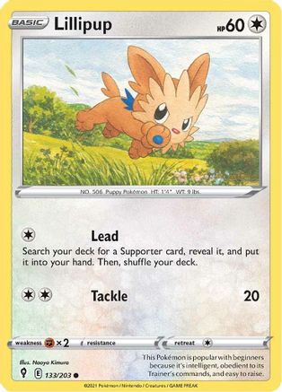 Lillipup (133) [SWSH07: Evolving Skies] - Deck Out Gaming