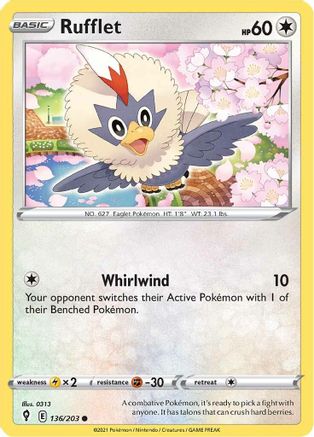Rufflet (136) [SWSH07: Evolving Skies] - Deck Out Gaming