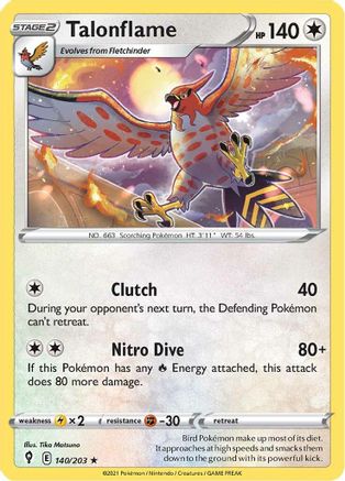 Talonflame (140) [SWSH07: Evolving Skies] - Deck Out Gaming